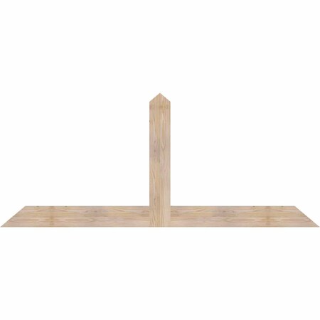 Ekena Millwork Portland Smooth Timber Gable Bracket, Douglas Fir, 84"W x 35"H x 1 1/2"D x 5 1/2"F, 10/12 Pitch GBW084X35X0206POR00SDF